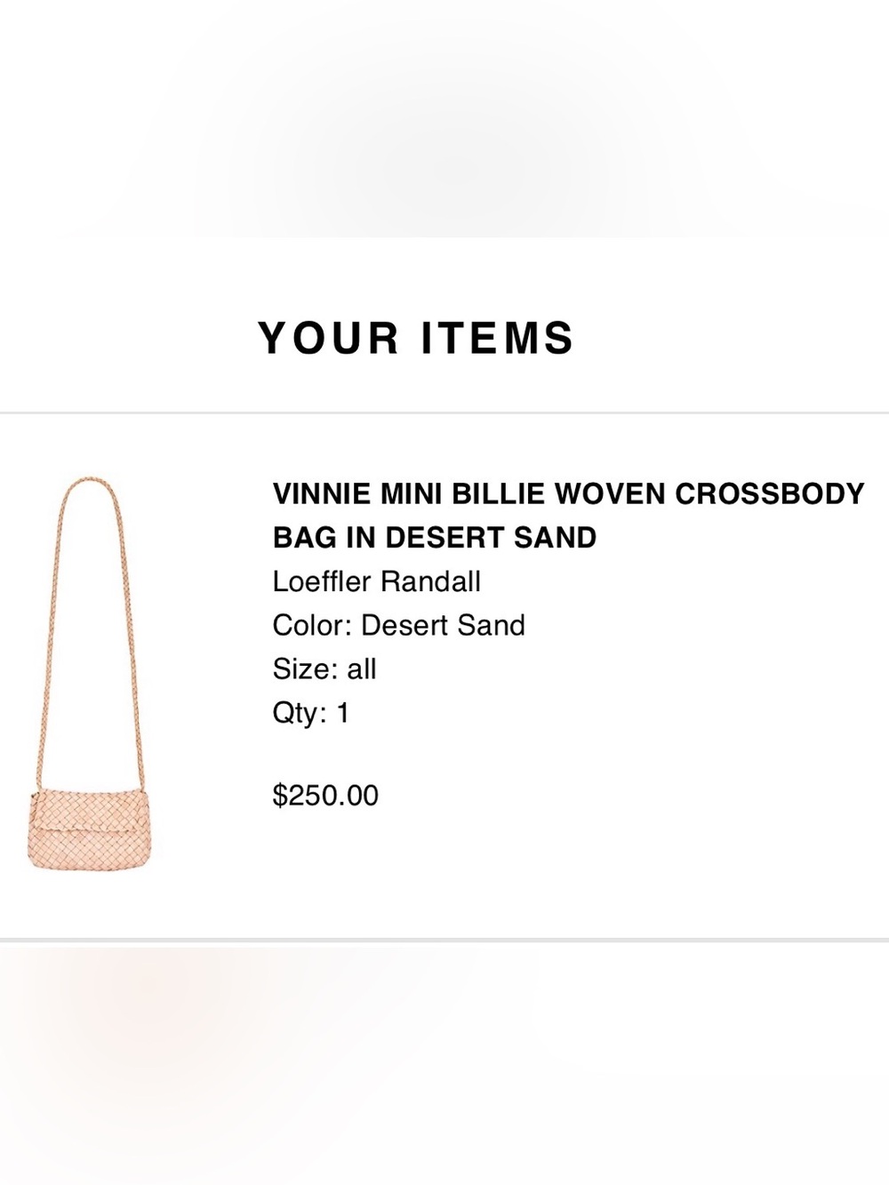 Loeffler Randall Vinnie Mini Woven Crossbody - Desert Sand - Picture 5 of 12